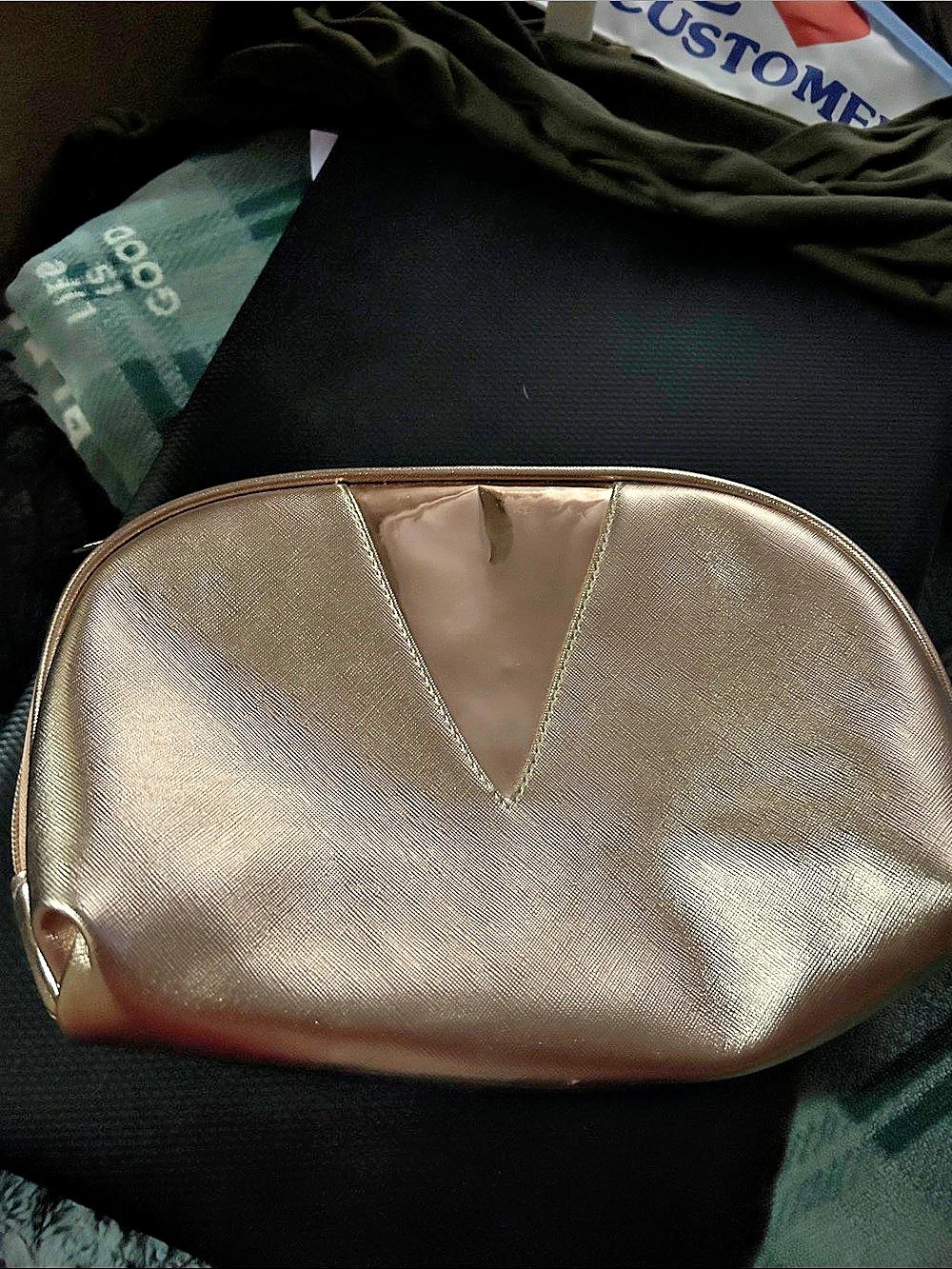 Kipling Cosmetic Pouch in Rose Gold
